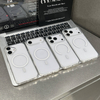 Anti-Yellowing TPU+Acrylic 2.5MM Thick Clear Transparent Shockproof Magnetic 360 Protection Phone Case for 11-17 Pro Max