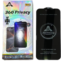 ESD Black Diamond 360° High Aluminum Privacy Tempered Glass Film Dust & Static Proof Screen Protector for Mobile Phones