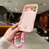 Fashion 7 Colors Candy TPU Shockproof Anti-Loss Lanyard Phone Case for 17/16/15/14/13 Pro Max